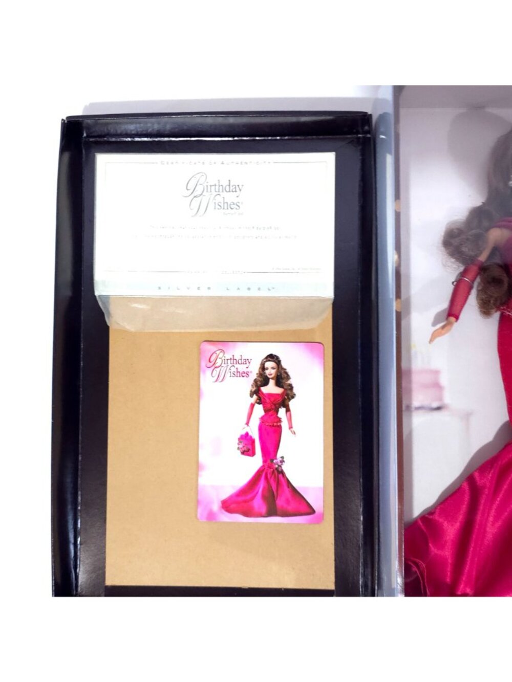 2004 NEW/NRFB Barbie Birthday Wishes Doll Silver Label - Red Dress (C6229) - Picture 9 of 11